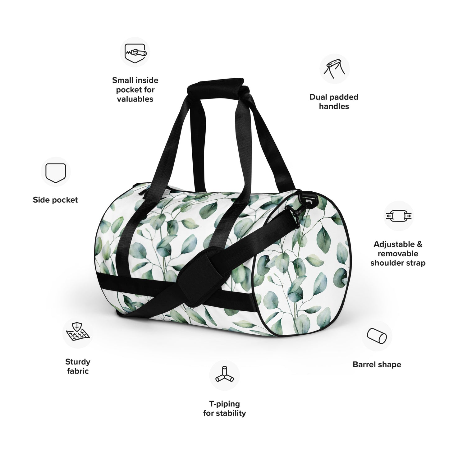 All-over print gym bag