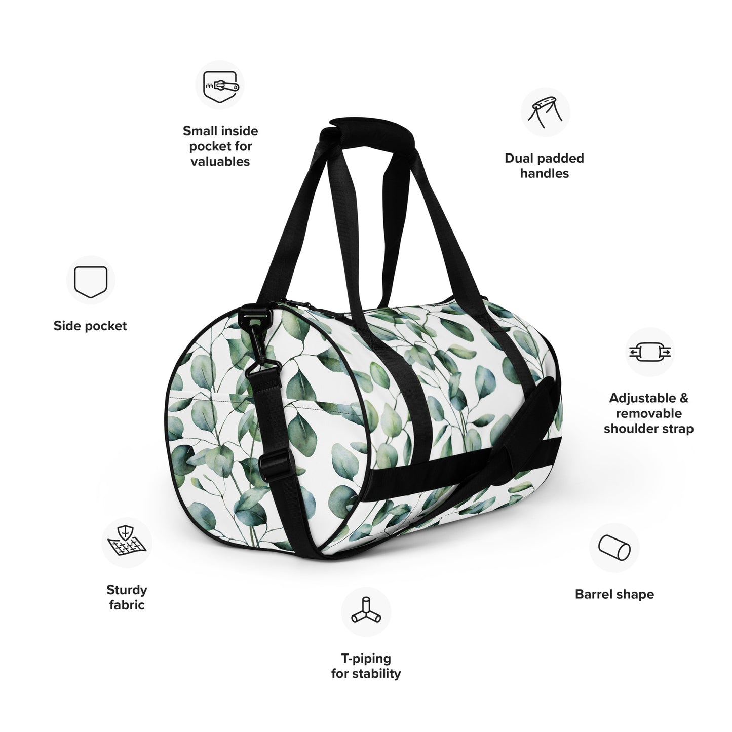 All-over print gym bag