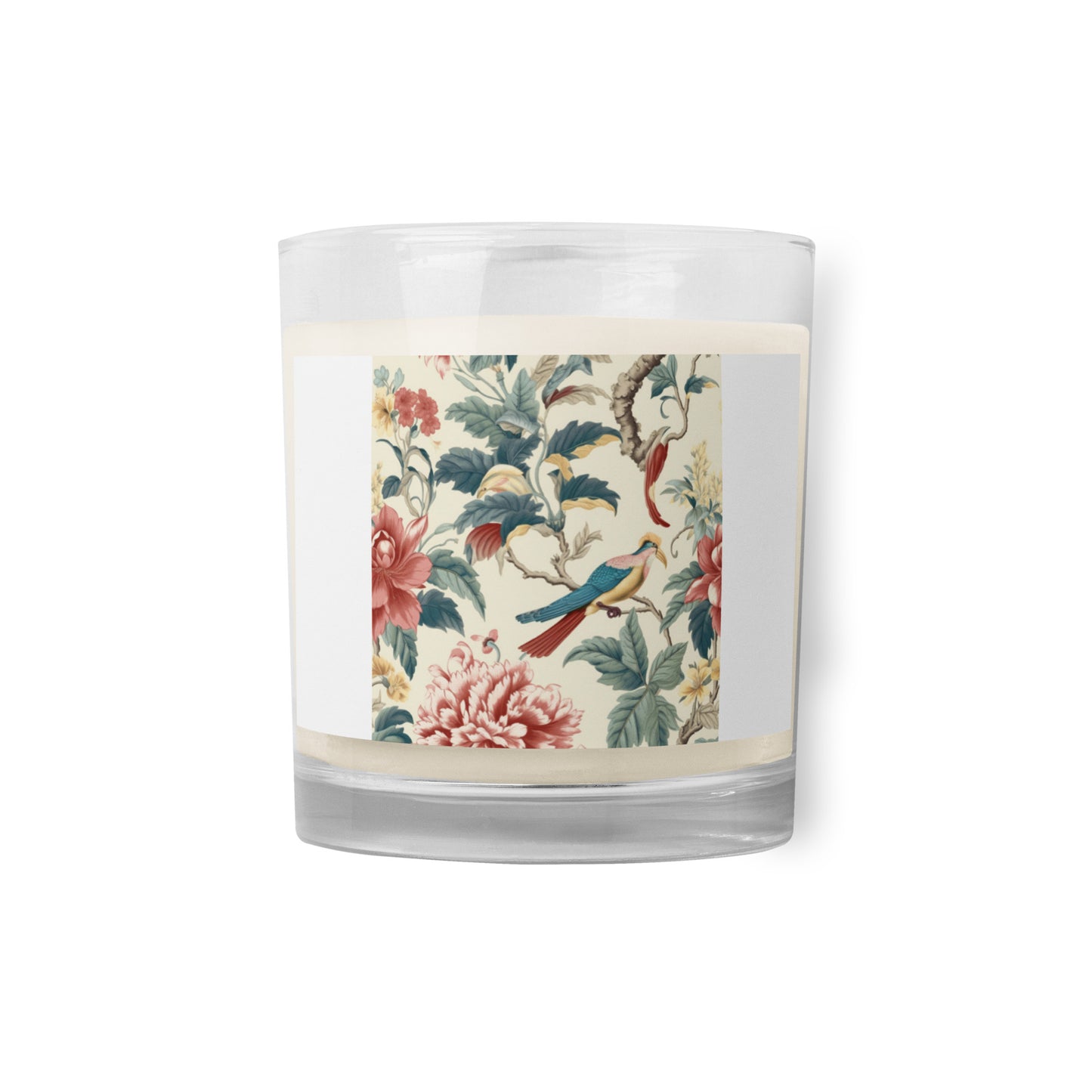 Glass jar soy wax candle