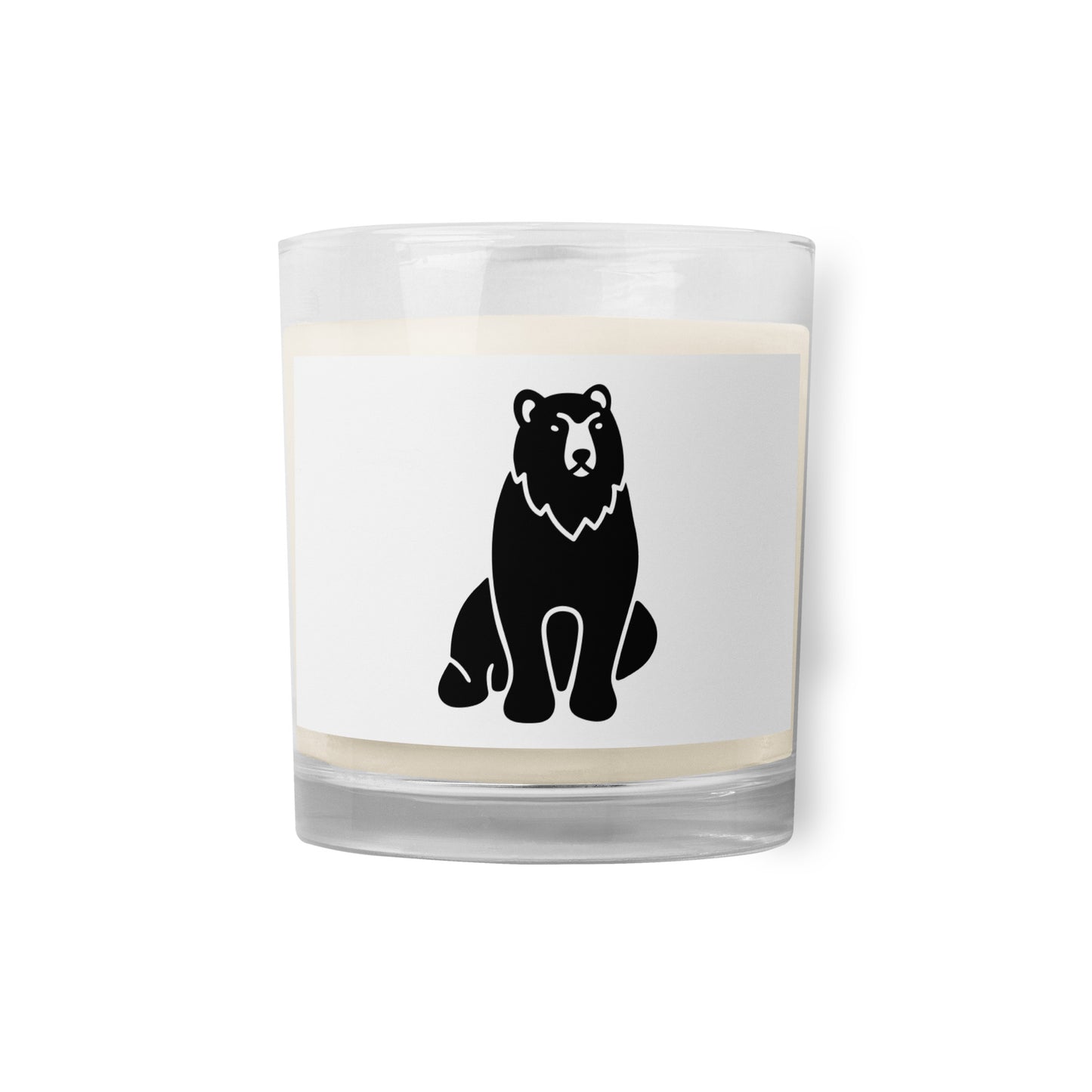 Glass jar soy wax candle