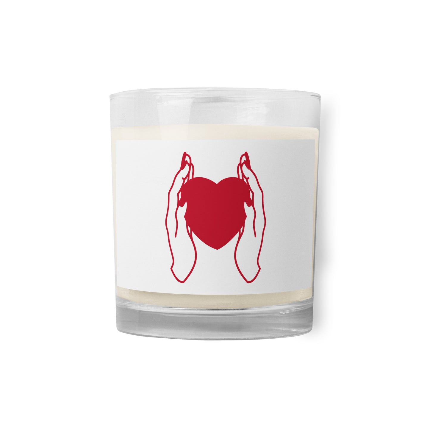 Glass jar soy wax candle