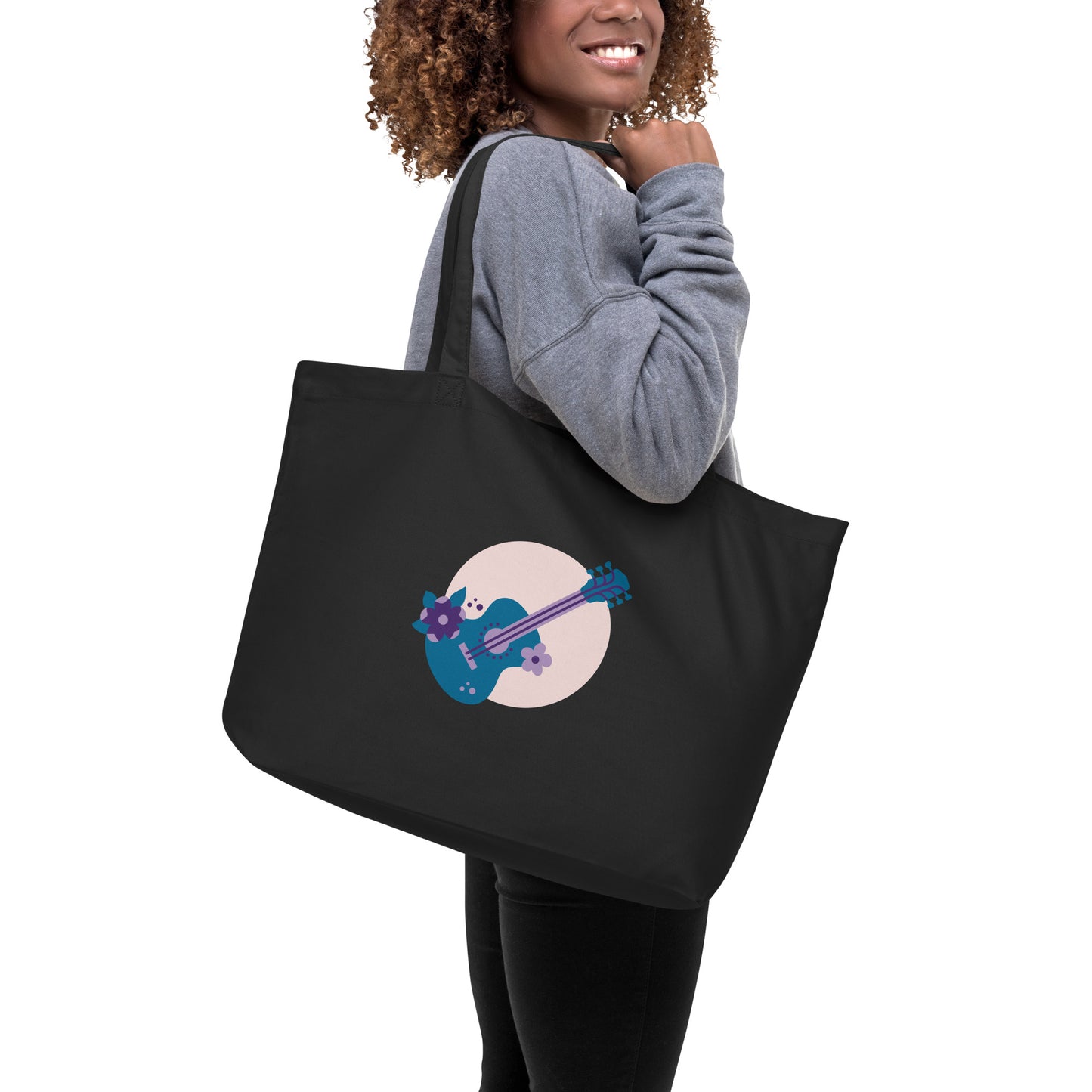 Large organic tote bag