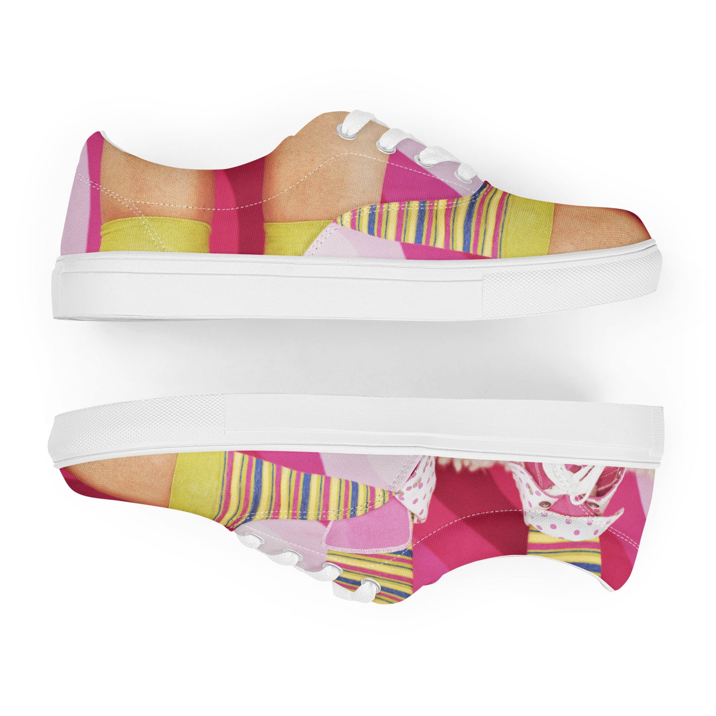 Women’s lace-up canvas shoes