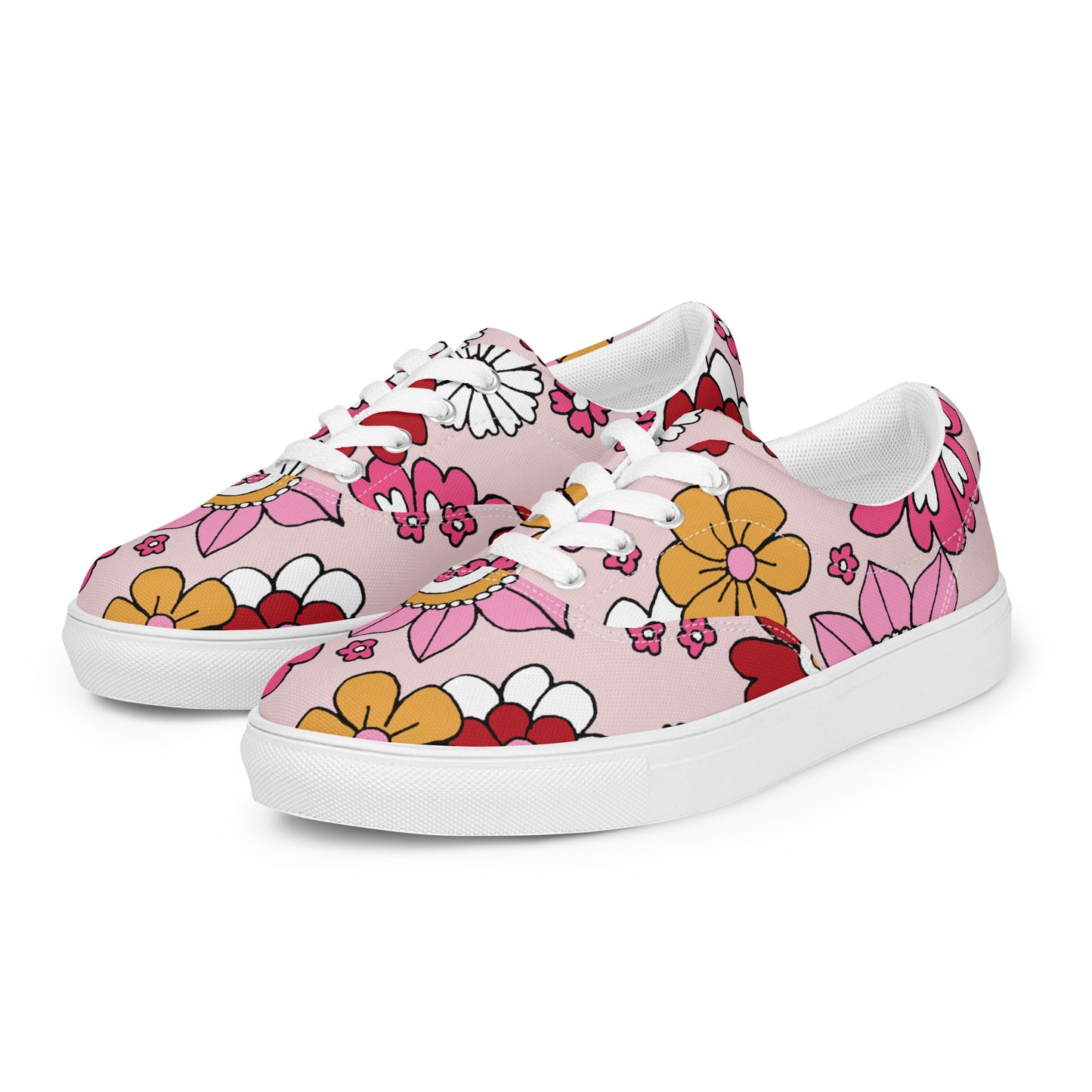 Women’s lace-up canvas shoes