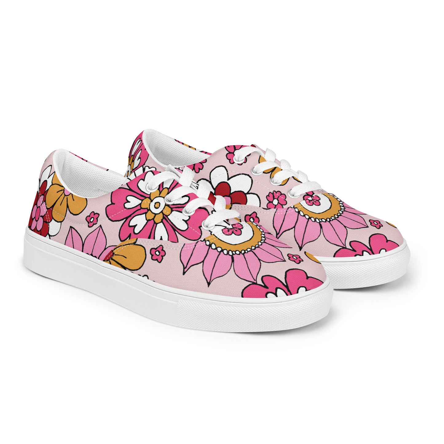 Women’s lace-up canvas shoes